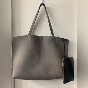 Antik Kraft Elegant Gray Tote Bag